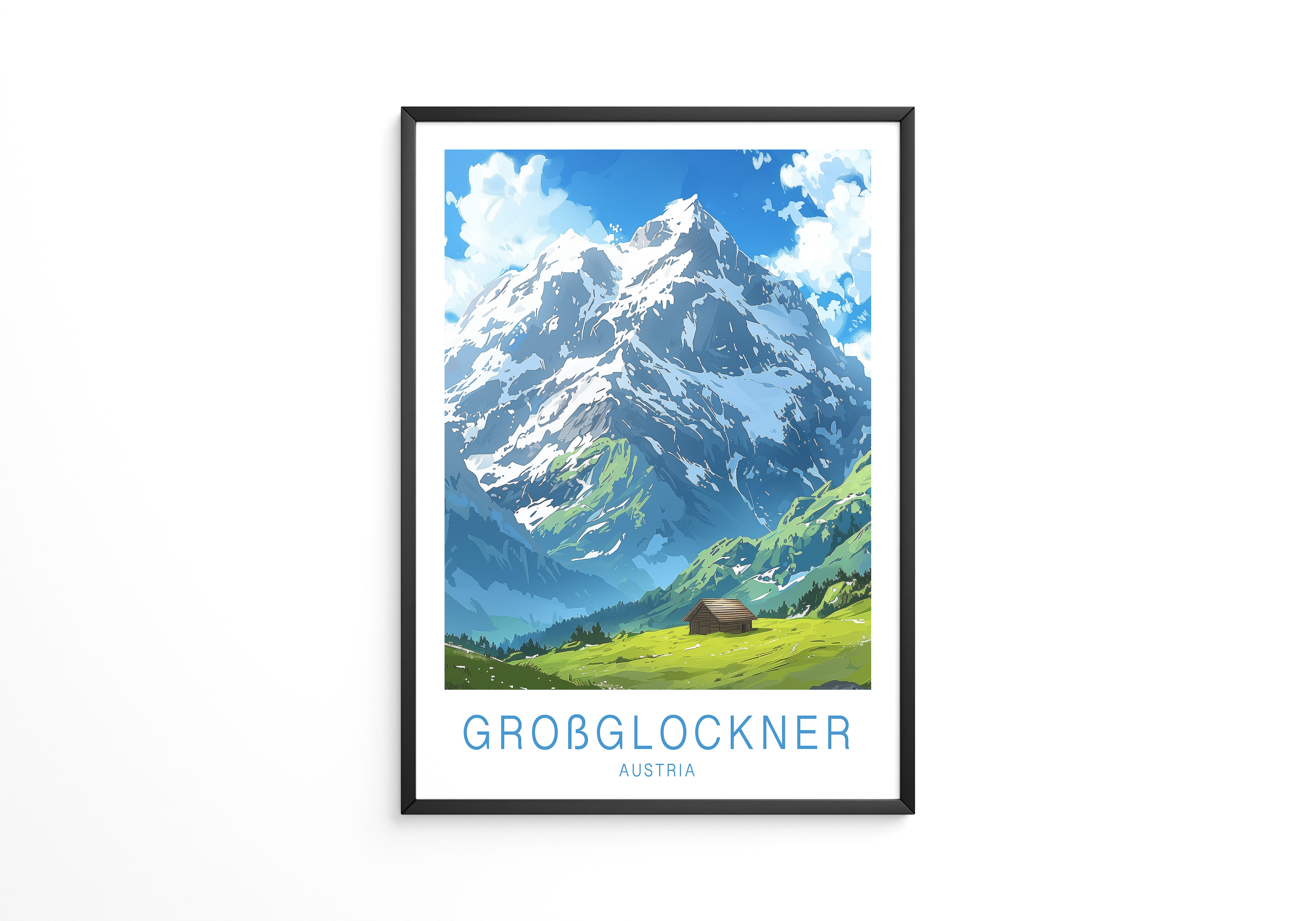 Großglockner Alpenlandschaft Malerei