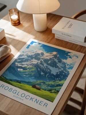 Großglockner Alpenlandschaft Malerei