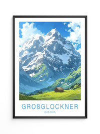 Großglockner Alpenlandschaft Malerei