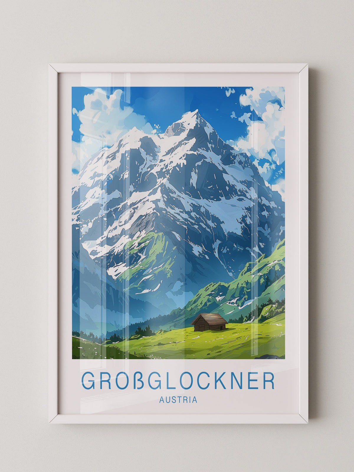 Großglockner Alpenlandschaft Malerei