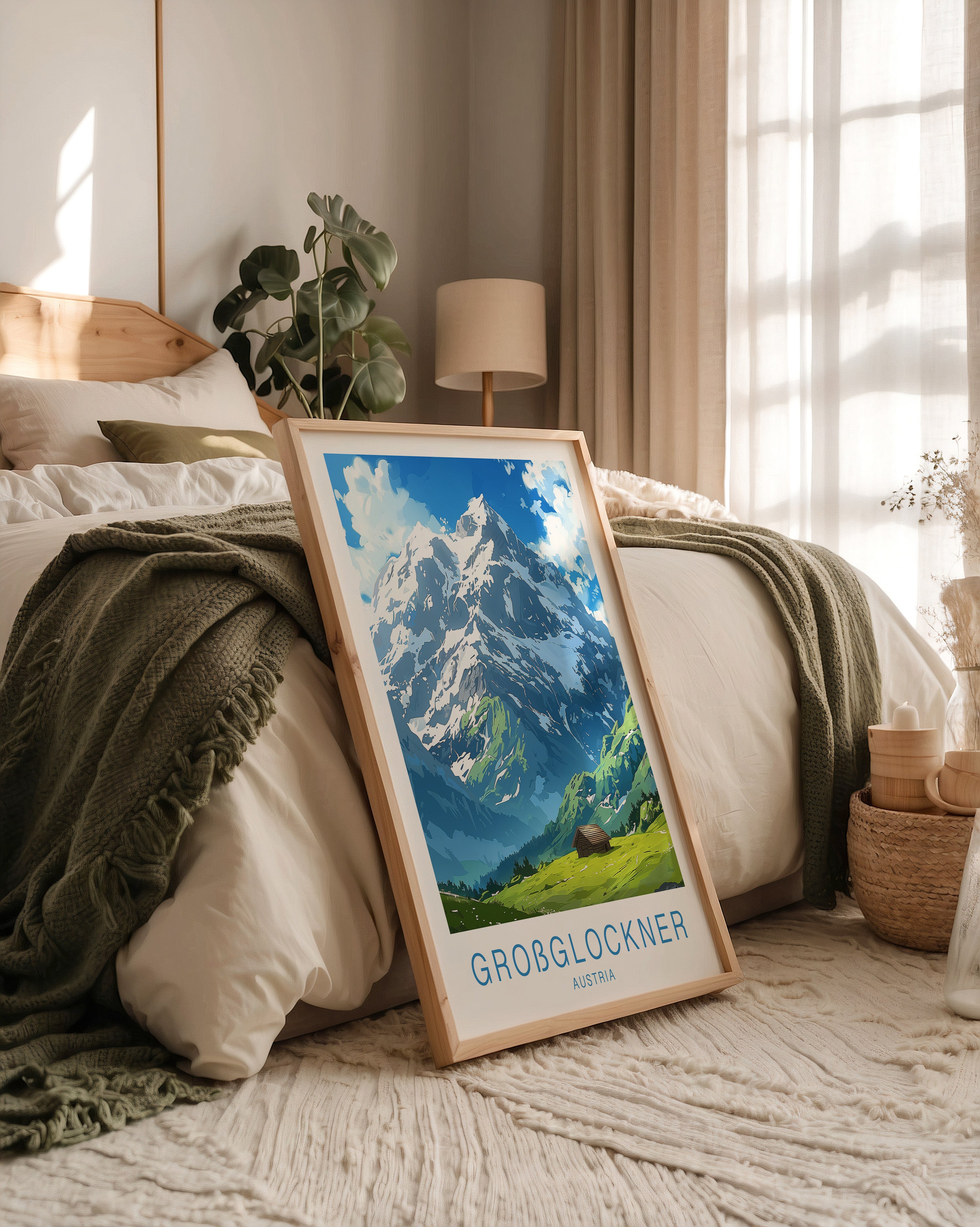 Großglockner Alpenlandschaft Malerei