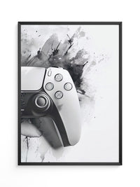 Spielcontroller Tinte Schwarzweiß