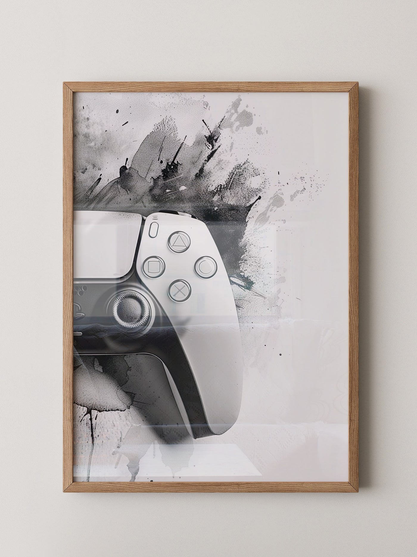Spielcontroller Tinte Schwarzweiß