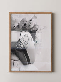 Spielcontroller Tinte Schwarzweiß
