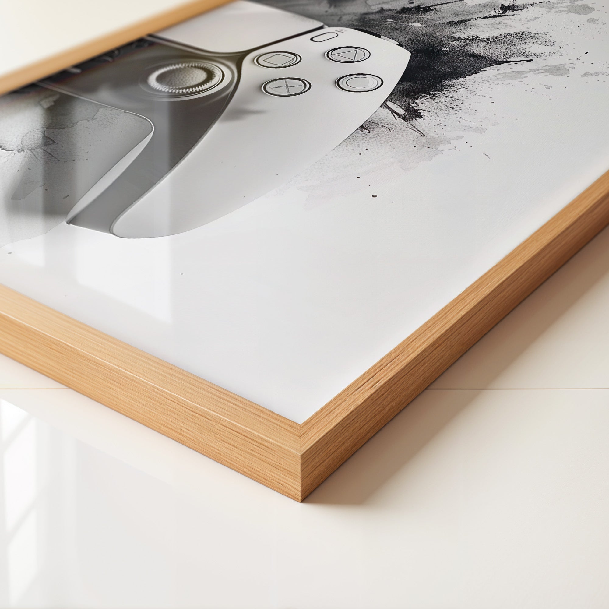 Spielcontroller Tinte Schwarzweiß