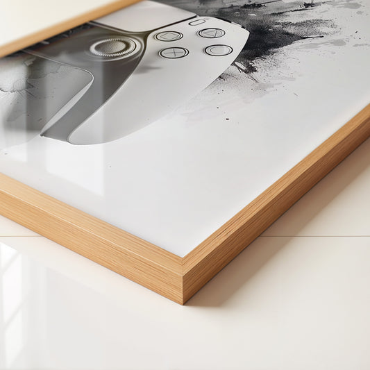Spielcontroller Tinte Schwarzweiß