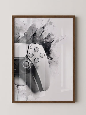 Spielcontroller Tinte Schwarzweiß