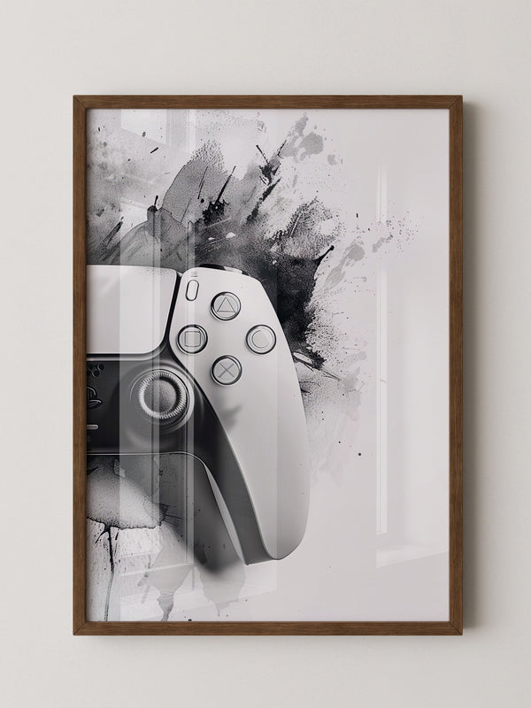 Spielcontroller Tinte Schwarzweiß