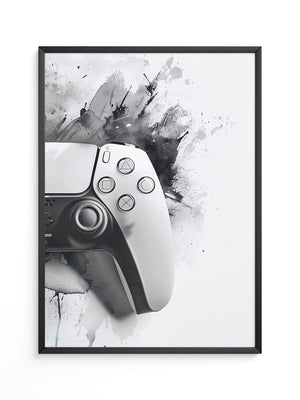 Spielcontroller Tinte Schwarzweiß