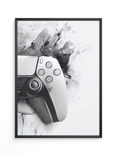 Spielcontroller Tinte Schwarzweiß