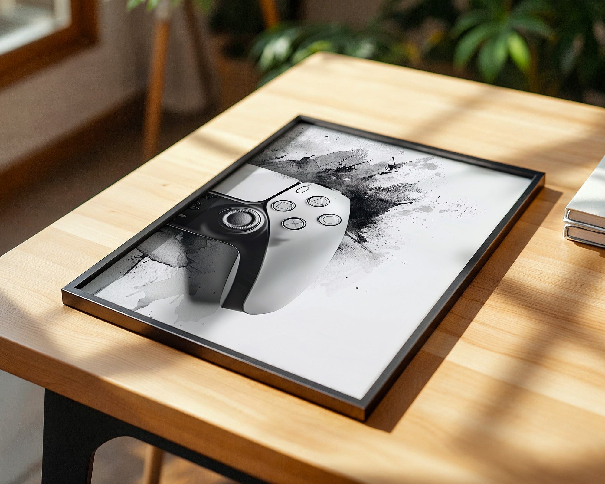 Spielcontroller Tinte Schwarzweiß