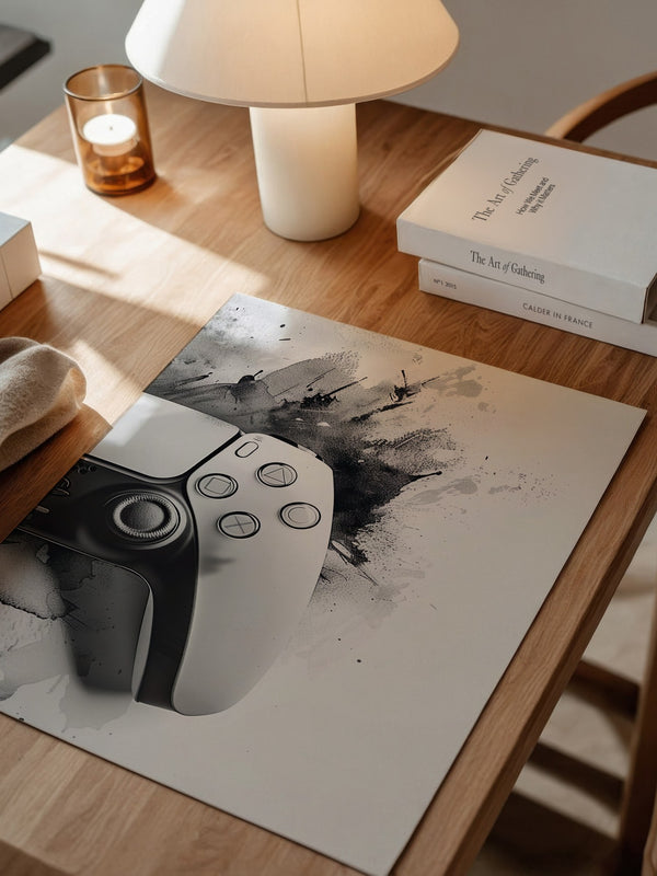 Spielcontroller Tinte Schwarzweiß