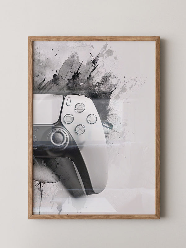 Spielcontroller Tinte Schwarzweiß