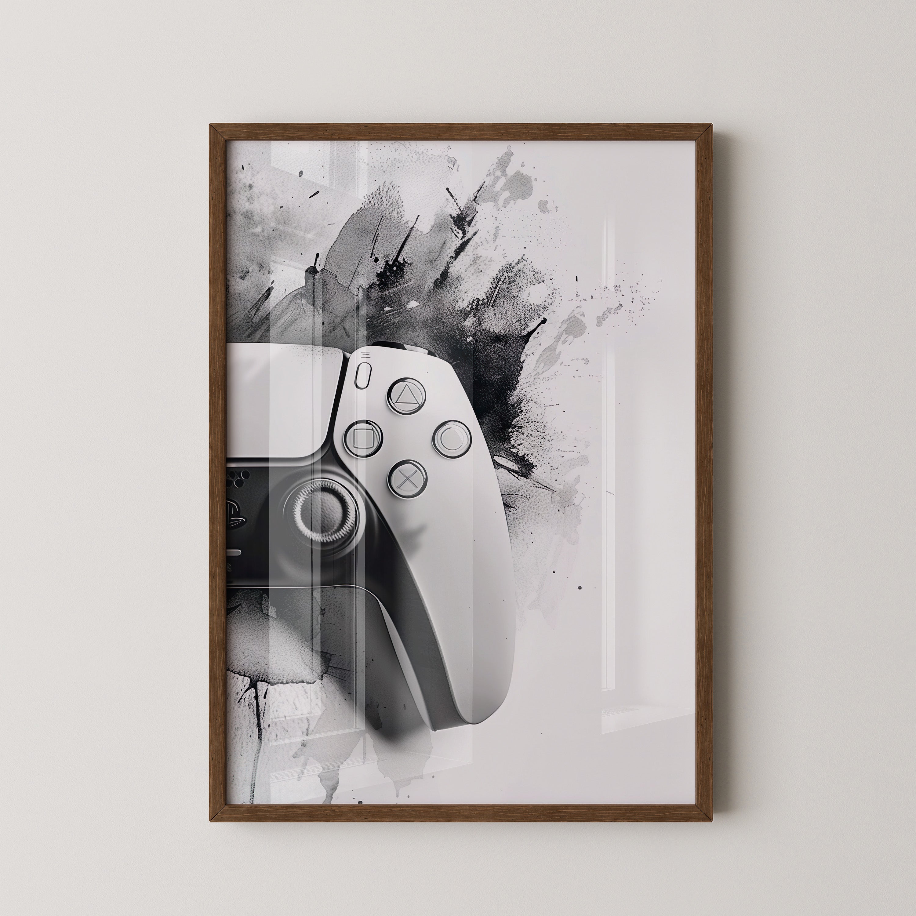 Spielcontroller Tinte Schwarzweiß