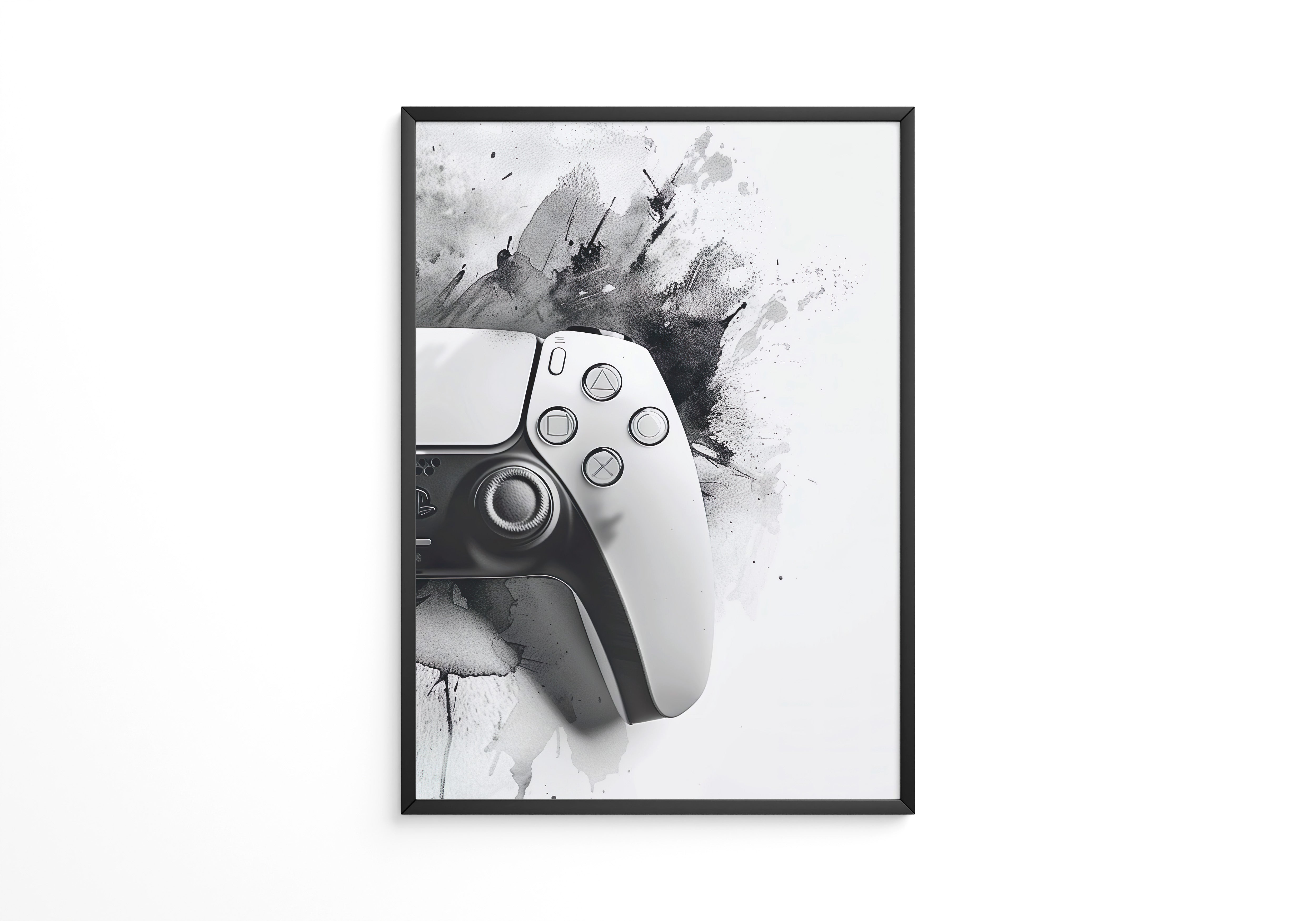 Spielcontroller Tinte Schwarzweiß