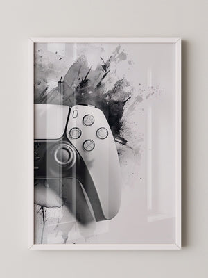 Spielcontroller Tinte Schwarzweiß
