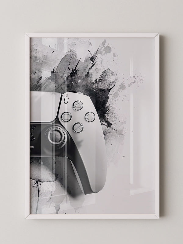 Spielcontroller Tinte Schwarzweiß