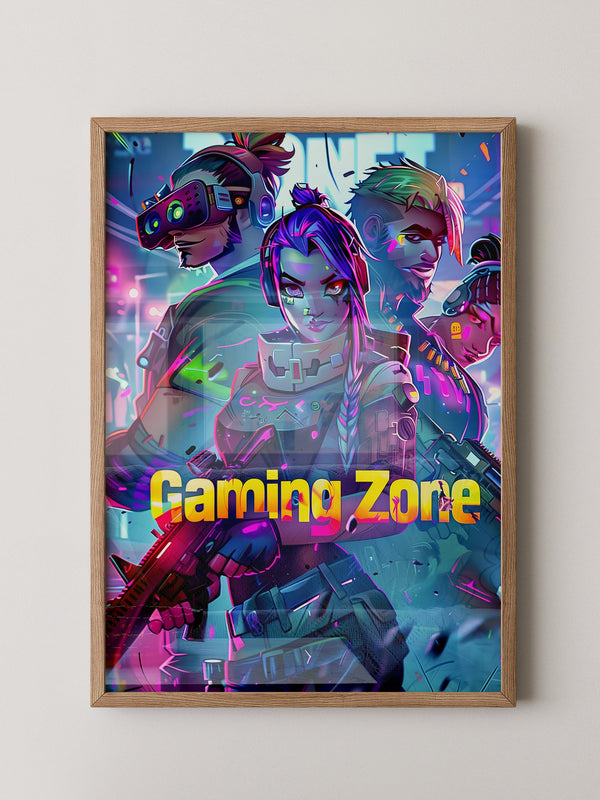 Futuristische Gamer Neonfarben