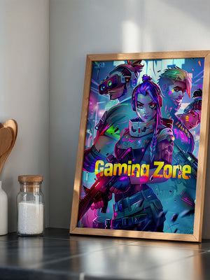 Futuristische Gamer Neonfarben