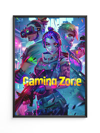 Futuristische Gamer Neonfarben