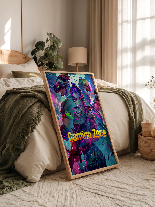 Futuristische Gamer Neonfarben