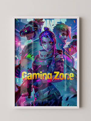 Futuristische Gamer Neonfarben