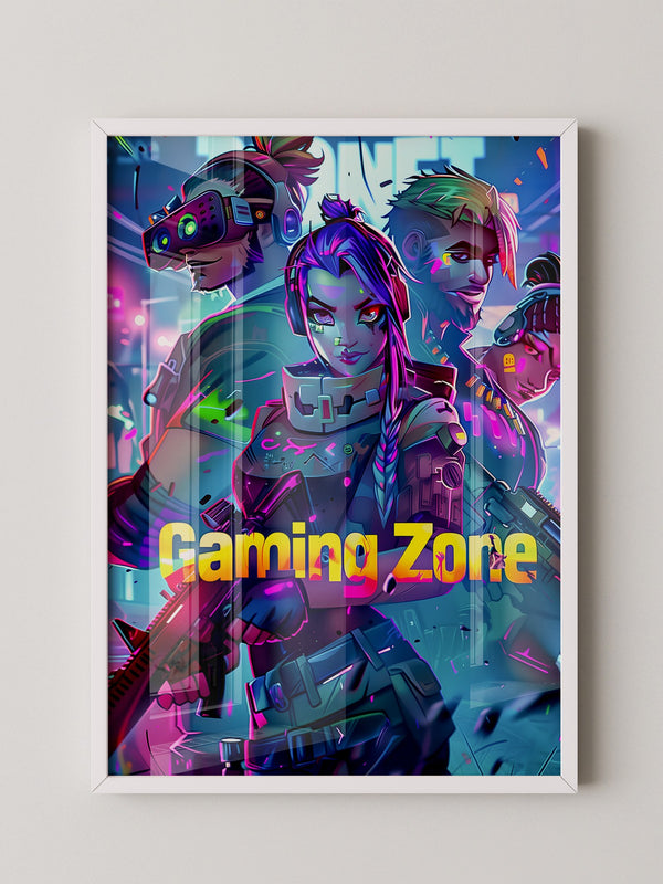 Futuristische Gamer Neonfarben