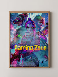 Futuristische Gamer Neonfarben