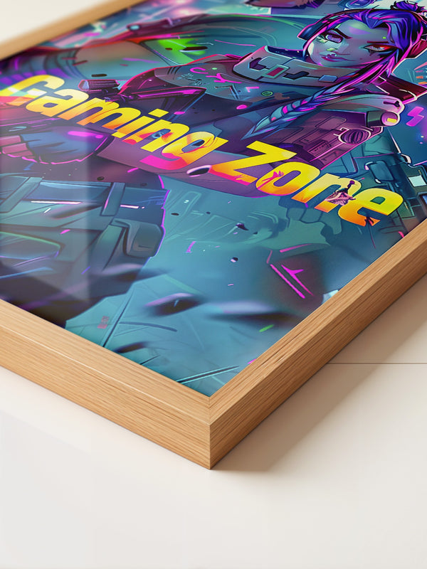 Futuristische Gamer Neonfarben