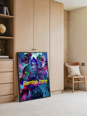 Futuristische Gamer Neonfarben