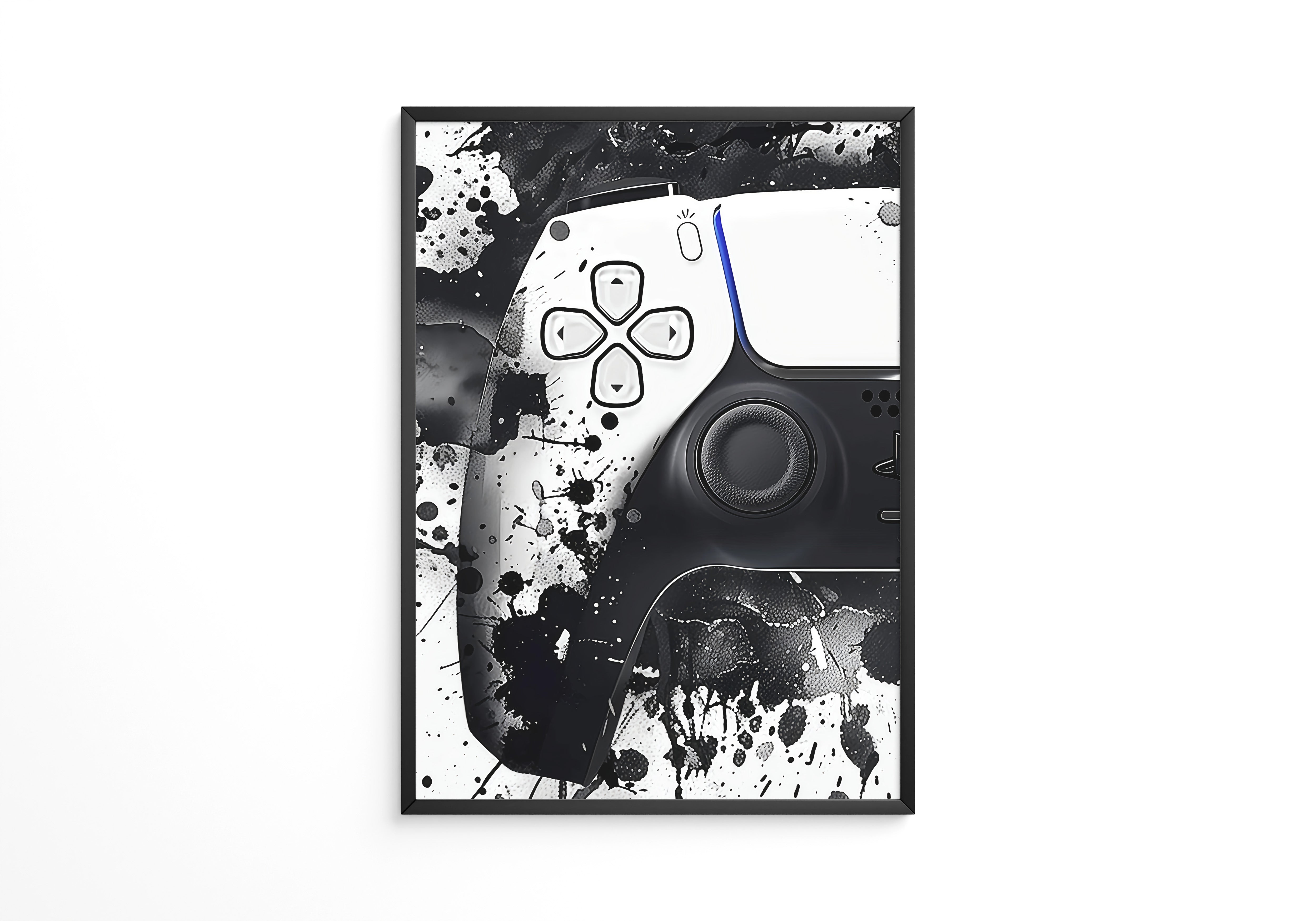 Controller Schwarz-Weiß-Spritzer