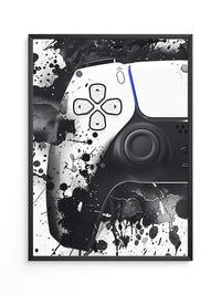 Controller Schwarz-Weiß-Spritzer