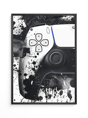 Controller Schwarz-Weiß-Spritzer
