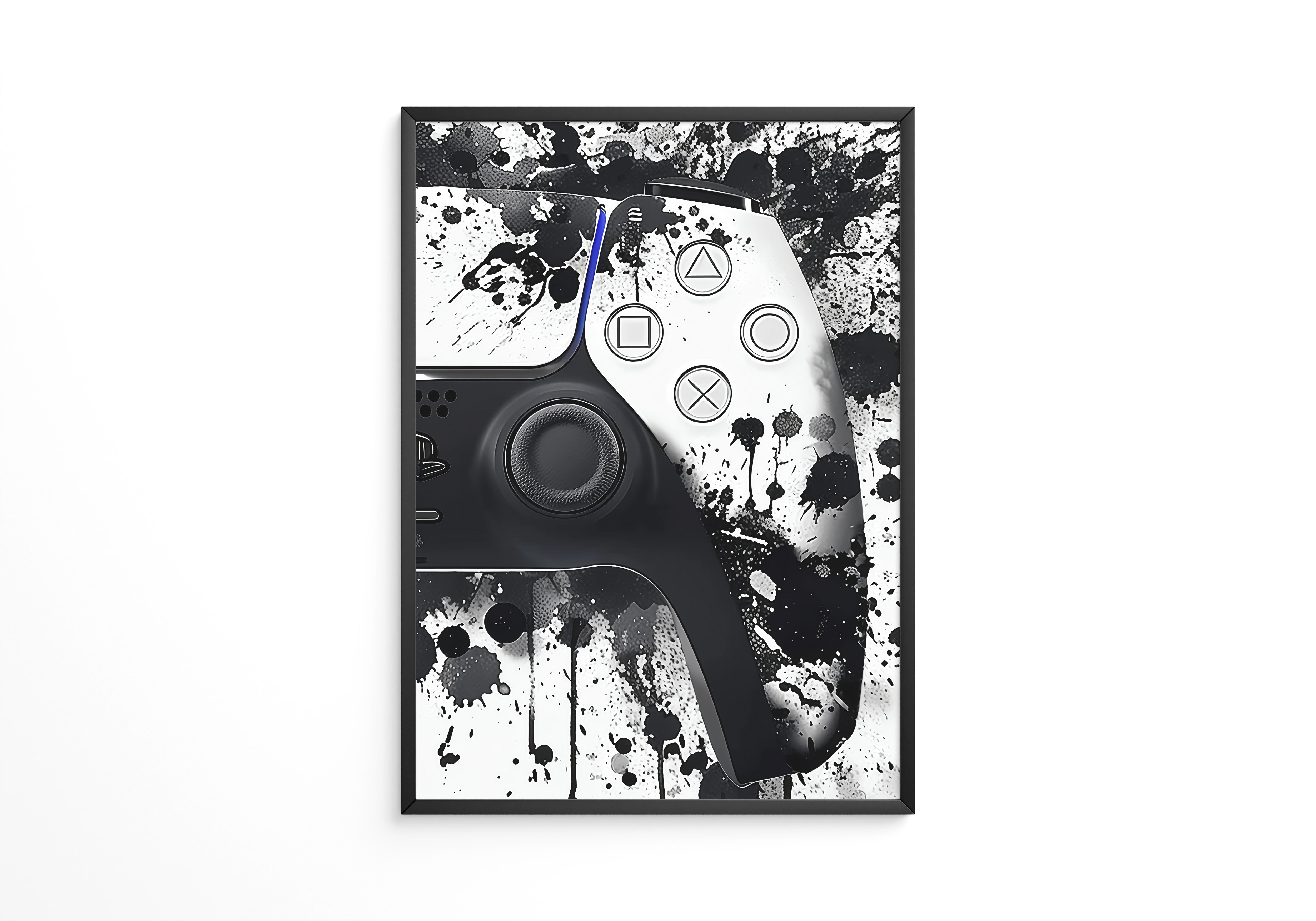 Controller Aquarelllook Schwarzweiß