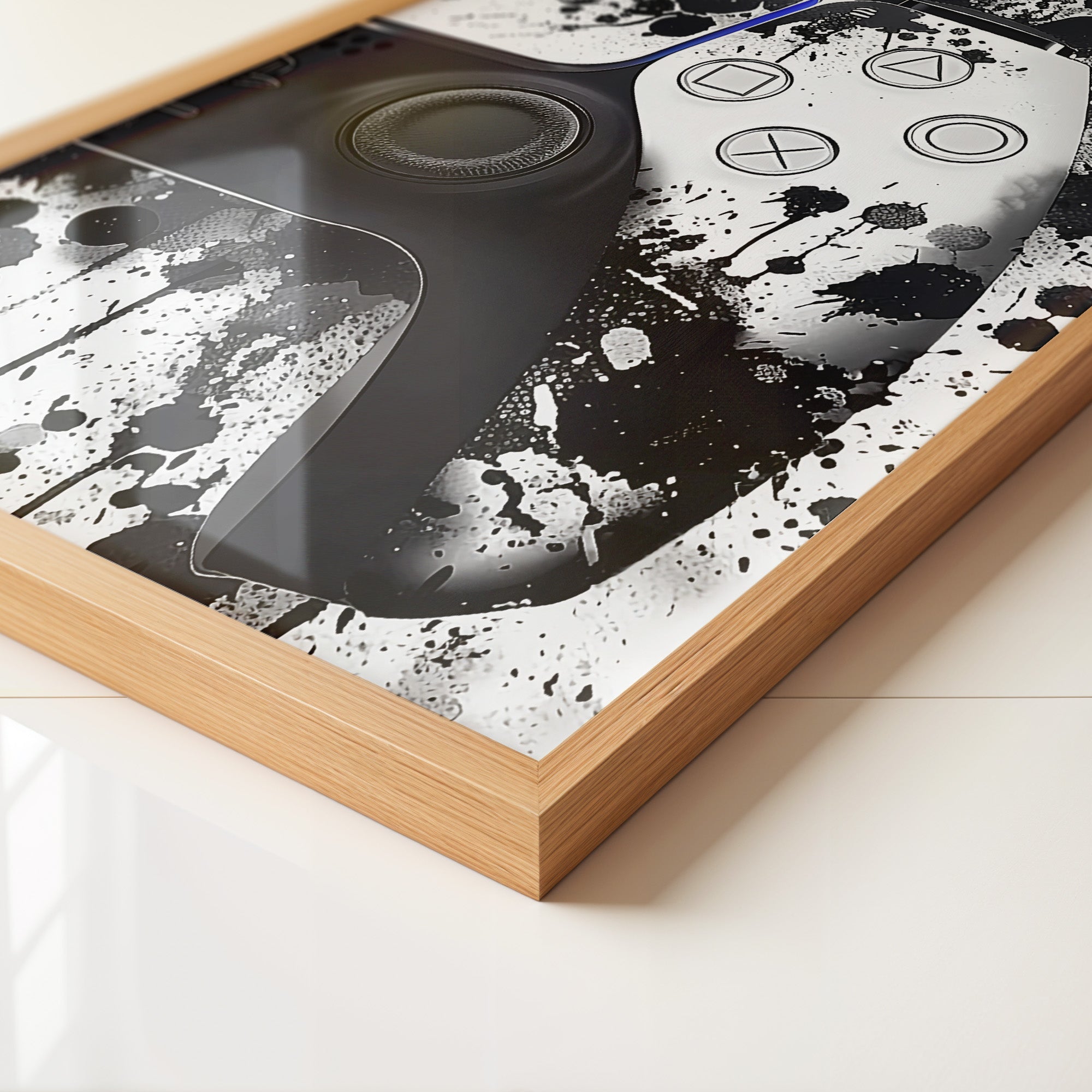 Controller Aquarelllook Schwarzweiß