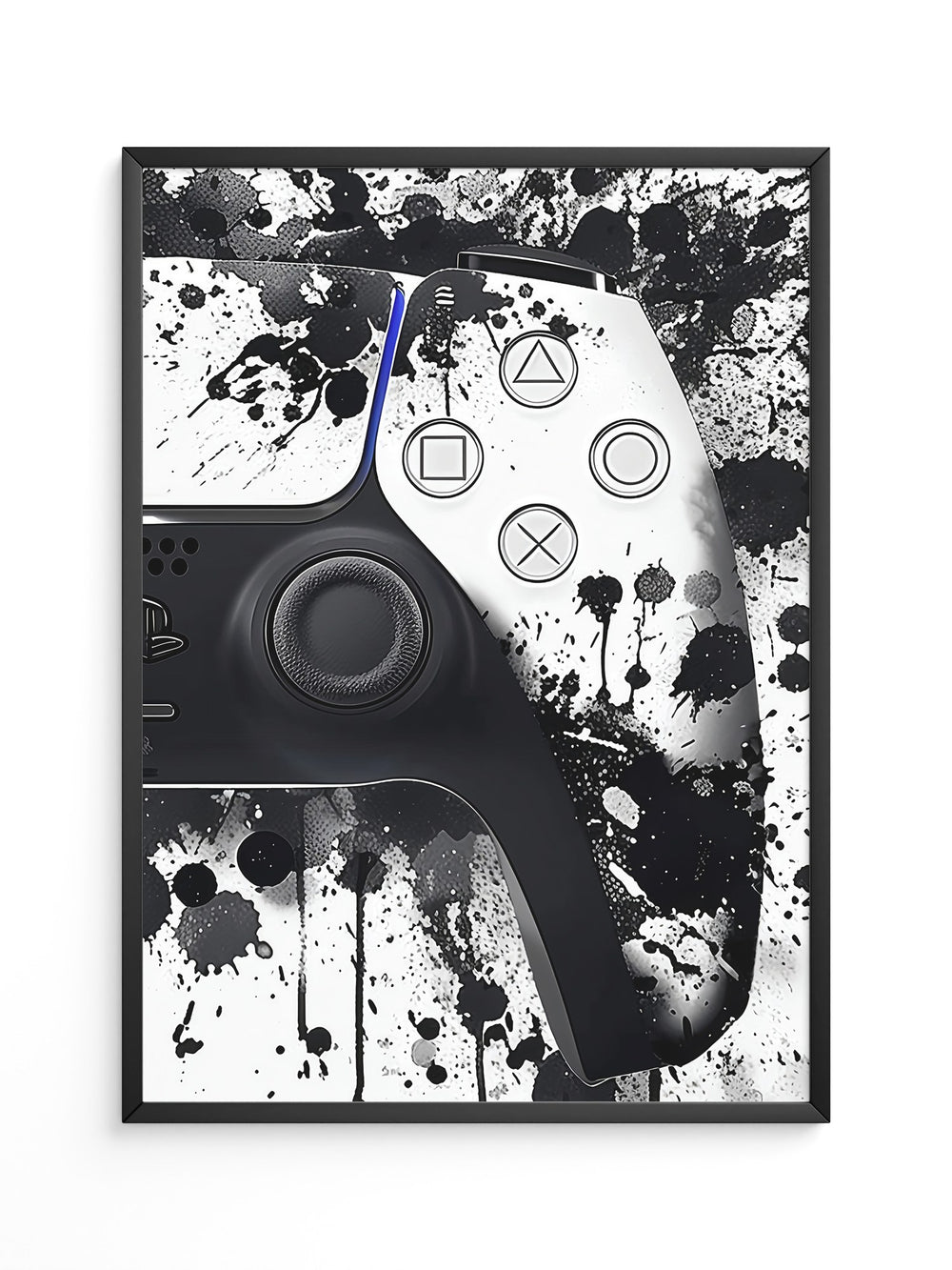 Controller Aquarelllook Schwarzweiß