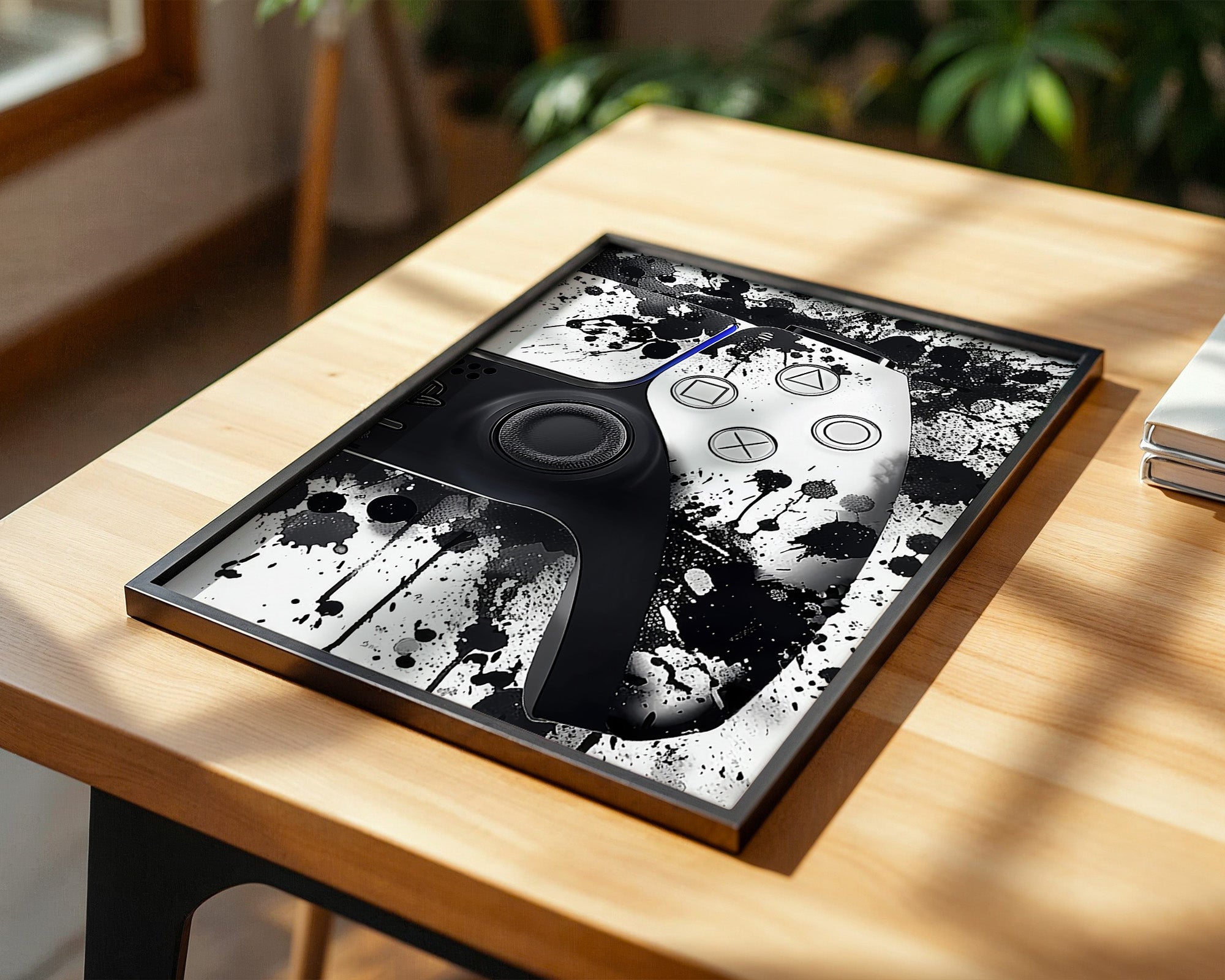 Controller Aquarelllook Schwarzweiß