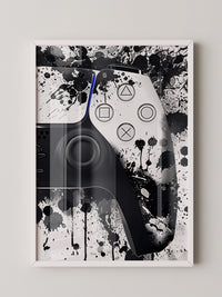Controller Aquarelllook Schwarzweiß