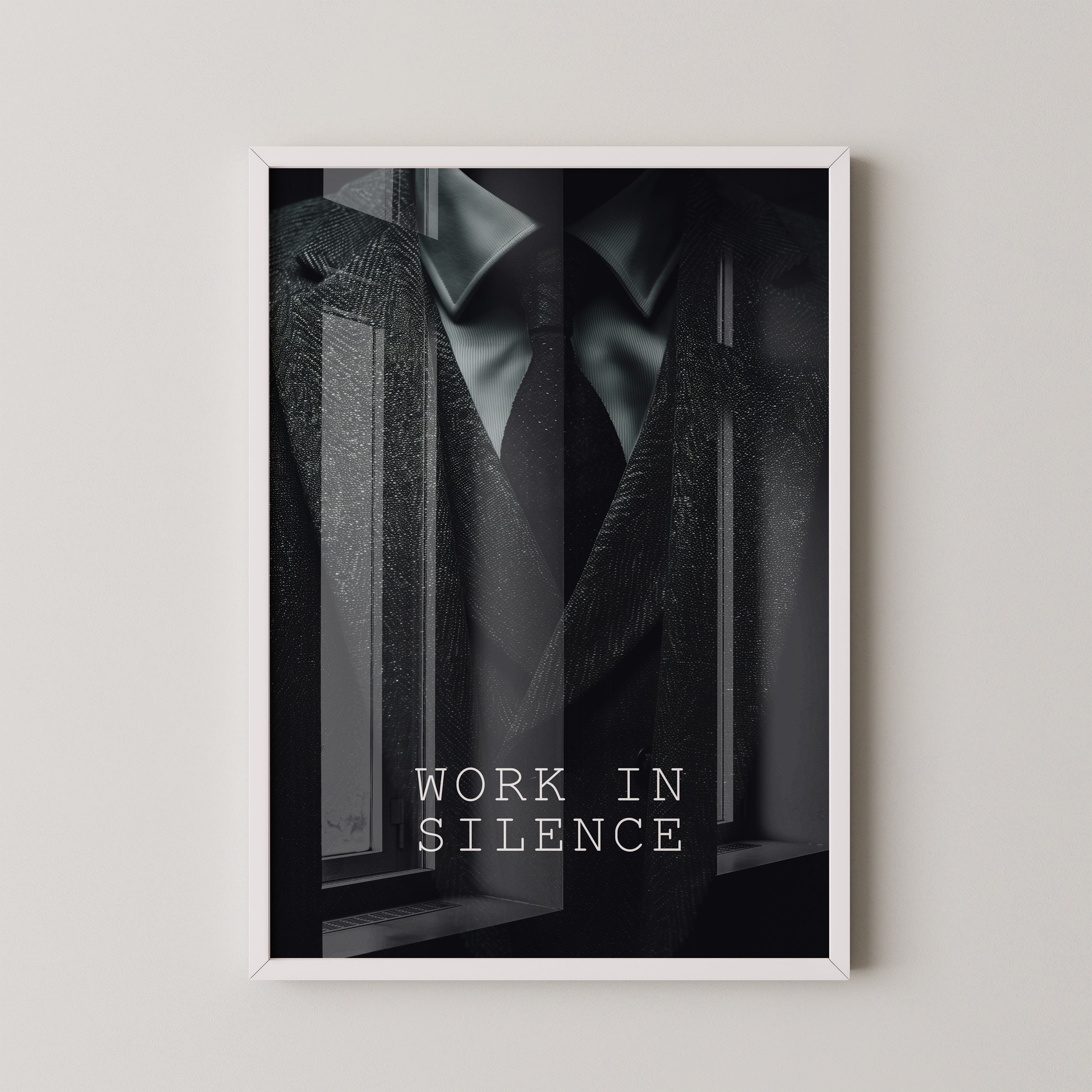 Anzug Krawatte Schwarzweiß Eleganz