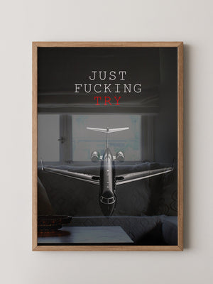 Flugzeug Frontansicht Schwarzweiß