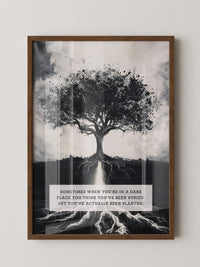Baum Silhouette schwarz-weiß