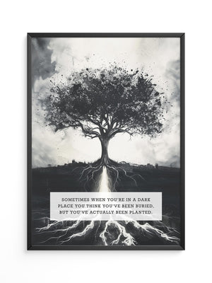 Baum Silhouette schwarz-weiß