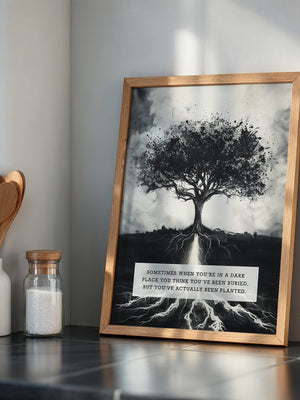 Baum Silhouette schwarz-weiß