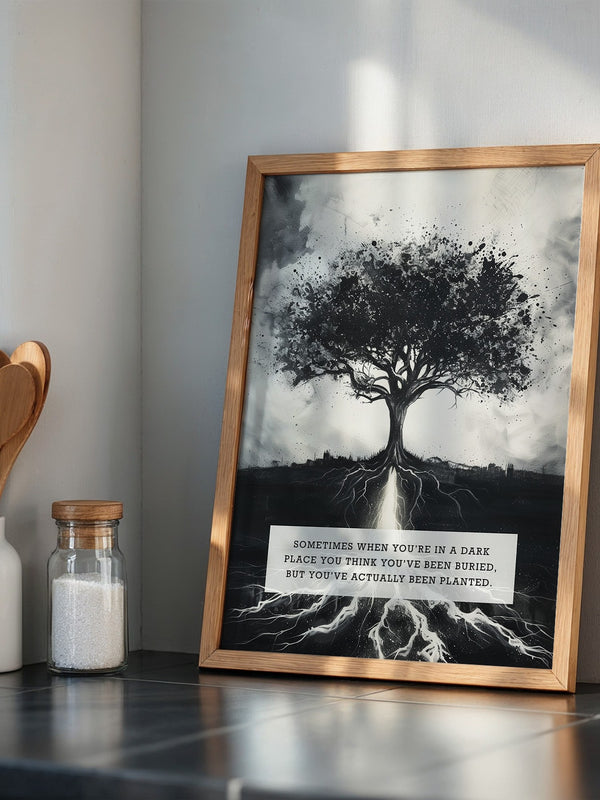 Baum Silhouette schwarz-weiß