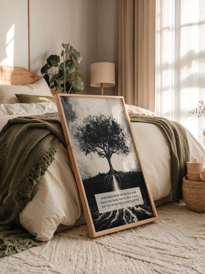 Baum Silhouette schwarz-weiß