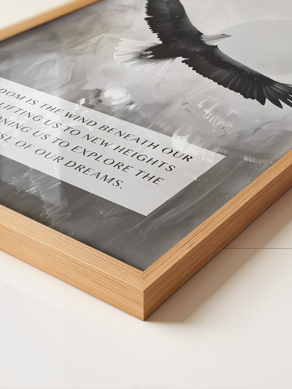 Adler im Flug Schwarzweiß