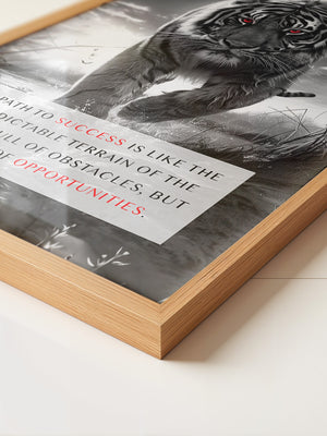 Tiger Porträt Schwarz Rotkontrast