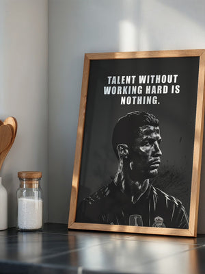 Fußballspieler Schwarz-Weiß Porträt