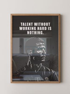 Fußballspieler Schwarz-Weiß Porträt