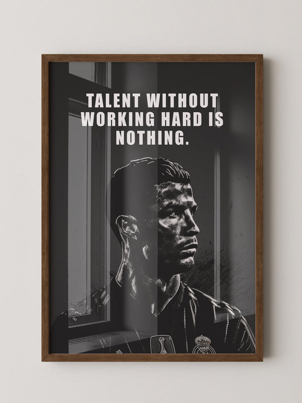 Fußballspieler Schwarz-Weiß Porträt